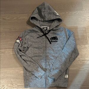Roots Heather Gray Full-Zip Hoodie